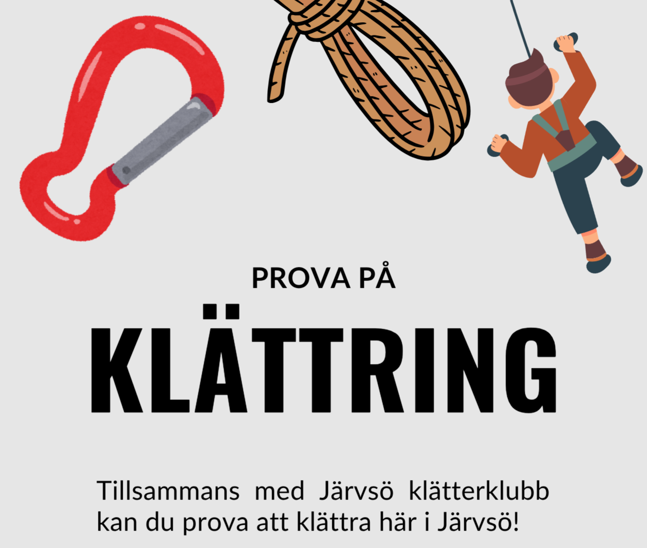 Prova-på-klättring i Järvsö